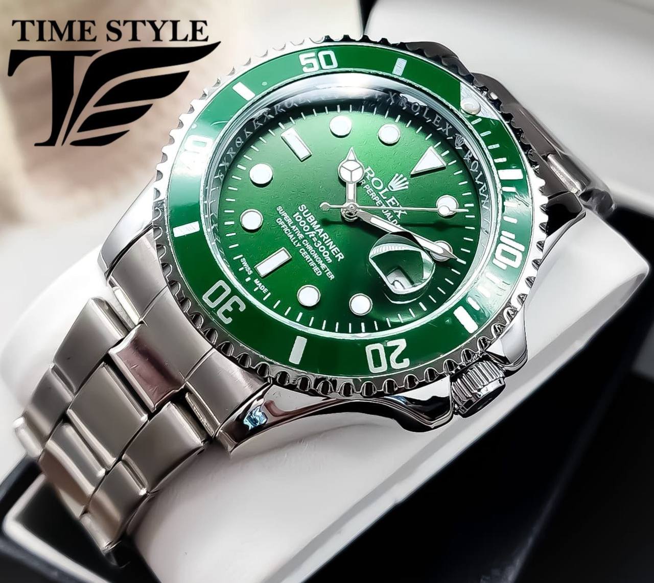 Rolex Submariner - Plateado verde